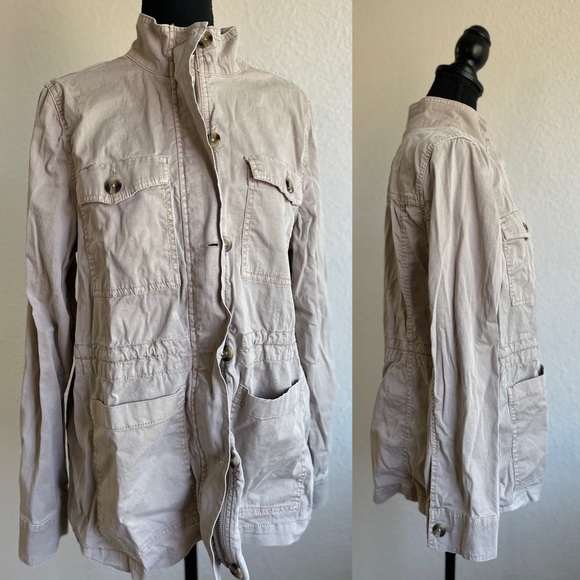 Sonoma • Light Brown Fall Utility Jacket Cinch Waist - Picture 1 of 13